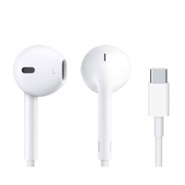 Наушники внутриканальные APPLE  EarPods, A3046, Type-C, 1.2 м, цвет: белый, (арт.MTJY3ZE/A)