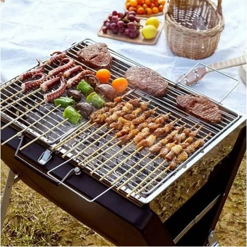 Гриль-мангал XIAOMI, Chao Portable Multifunctional Barbecue Grill, 58x39.3x60.4 см, металл, цвет: чёрный, (арт.YC-SKL02)