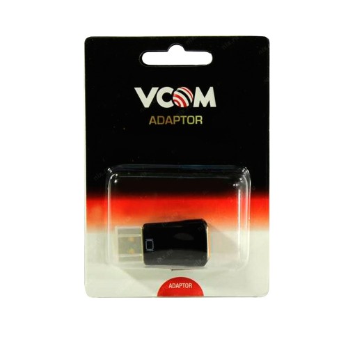 Переходник DisplayPort(m) - VGA(f) VCOM CA333, цвет: чёрный