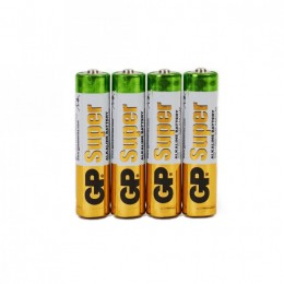 Батарейка AAA GP LR03-4P Super Alkaline, 1.5В, (4/96/384)