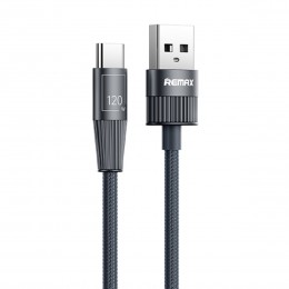 Кабель USB - Type-C Remax RC-C103 Infinity, 1.2м, 120Вт, цвет: синий, тёмный