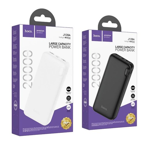 Аккумулятор внешний HOCO J128A, 20000mAh, цвет: белый