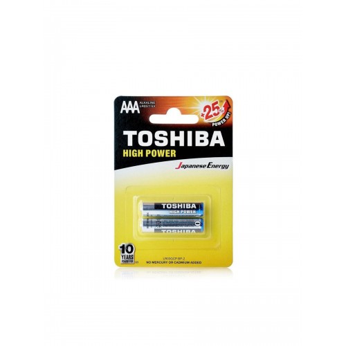 Батарейка AAA Toshiba LR03-2P High power, 1.5B, (2/60/1200), 2шт