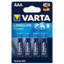 Батарейка AAA Varta R03-4BL LONGLIFE POWER (High Energy), 1.5B, (4/40/200), (арт.04903113414)