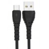 Кабель USB - микро USB Earldom EC-132M, 0.2м, круглый, 2.4A, силикон, цвет: чёрный