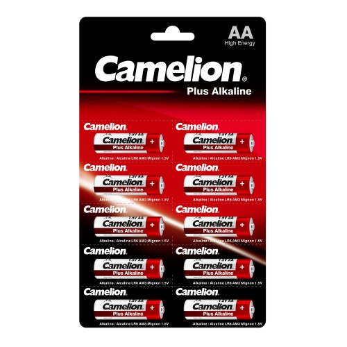 Батарейка AA Camelion LR06-BP1 x 10P Plus Alkaline, 1.5B, (1/10 /120/720), 1шт