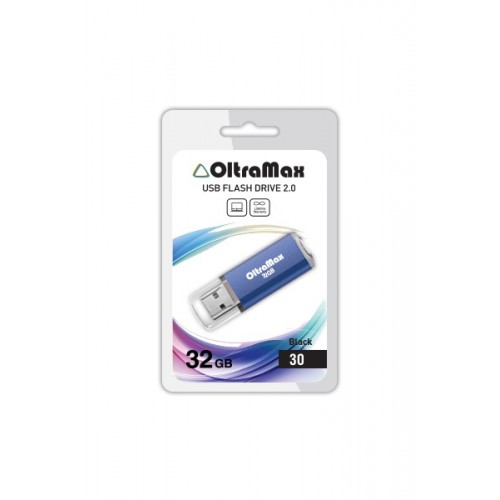 Флеш-накопитель 32Gb OltraMax Drive 30, USB 2.0, пластик, синий