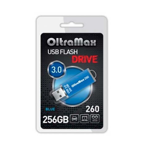 Флеш-накопитель 256Gb OltraMax 260, USB 3.0, пластик, синий