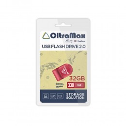 Флеш-накопитель 32Gb OltraMax 330, USB 2.0, пластик, красный