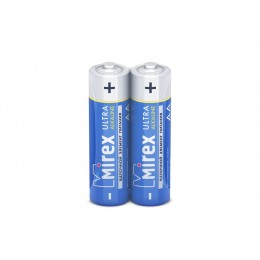 Батарейка AA Mirex LR06-2P Ultra Alkaline, 1.5B, (2/40/720), (арт.23702-LR6-S2)