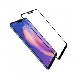 Стекло защитное без бренда для XIAOMI Mi8 Lite, Full Screen, 0.33 мм, 5D, глянцевое, цвет: белый, в техпаке