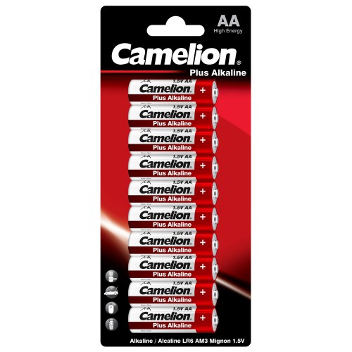 Батарейка AA Camelion LR06-10BL Plus Alkaline, 1.5B, (10 /120/720)