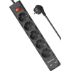 Сетевой фильтр Defender DFS, 5 розеток, 2 USB, чёрный
