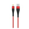 Кабель USB - 8 pin Borofone BX32 Munificent, 1.0м, 2.4A, цвет: красный