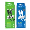 Кабель 8 pin - Type-C Borofone BX49, 1м, 3А, QC3.0, чёрный
