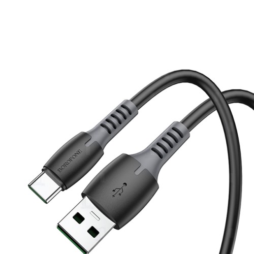 Кабель USB - Type-C Borofone BX62 Bonus, 1.0м, круглый, 5,0А, пластик, цвет: белый