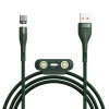 Кабель USB - 8-pin, микро USB, Type-C Baseus CA1T3-A06 Zinc Magnetic, 1.0м, круглый, 3.0A, нейлон, цвет: зелёный