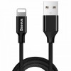 Кабель USB - 8 pin Baseus Yiven, 1.8 м, 2.1A, цвет: чёрный