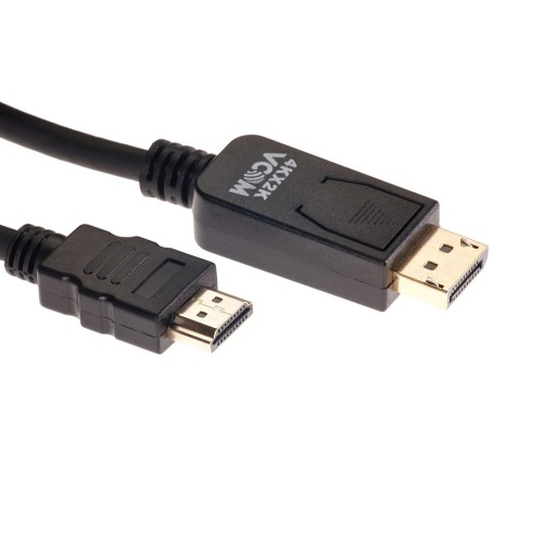 Кабель DisplayPort(m) - HDMI(m) VCOM CG608, 1.8м, цвет: чёрный