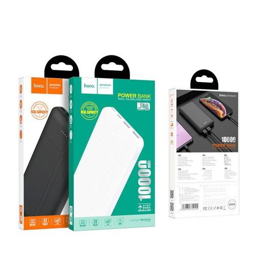 Аккумулятор внешний HOCO J48, Nimble, 10000mAh, цвет: чёрный