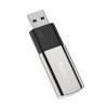 Флеш-накопитель 256Gb Netac US2, USB 3.2, пластик, чёрный, серебряная вставка