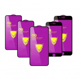 Стекло защитное Noname для SAMSUNG Galaxy A34, OG PREMIUM, глянцевое, полный клей, цвет: чёрный, в техпаке
