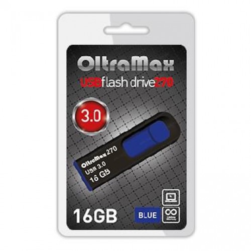 Флеш-накопитель 16Gb OltraMax 270, USB 3.0, пластик, синий