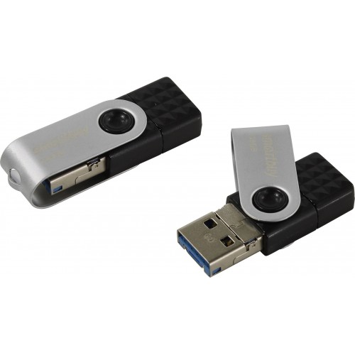 Флеш-накопитель 128Gb SmartBuy TRIO, USB 3.0, пластик, Type-C, микро USB