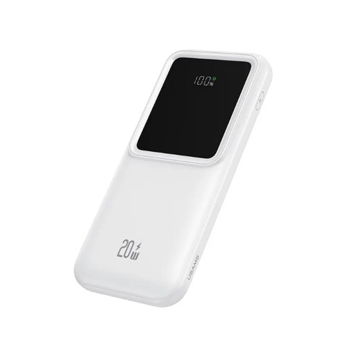 Аккумулятор внешний Usams US-CD193, 10000mAh, QC3.0, PD 20Вт, цвет: белый