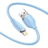 Кабель USB - 8 pin Baseus CAGD000103 Jelly liquid, 2.0м, 2.4A, цвет: синий