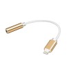 Переходник 8 pin(m) - Jack 3,5mm(f) золотой без бренда GL026
