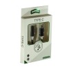 Переходник Type-C (m) на Jack 3,5mm (f), чёрный, плетёный

