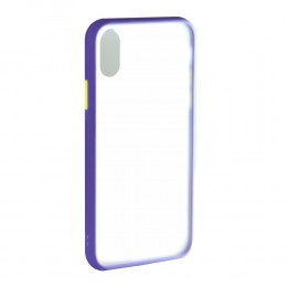 Накладка задняя без бренда для APPLE iPhone XS MAX, SHELL, цвет: фиолетовый
