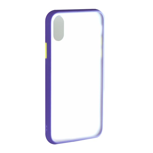 Накладка задняя для iPhone XS MAX, фиолетовая SHELL
