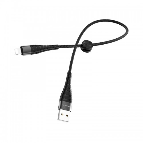 Кабель USB - 8 pin Borofone BX32, 0.25м, 5.0A, цвет: чёрный