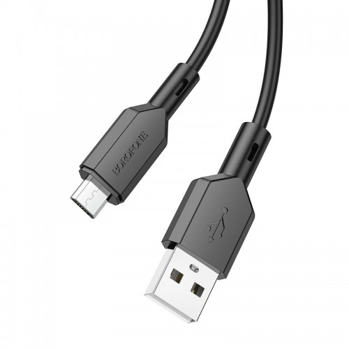 Кабель USB - микро USB Borofone BX70 Shengda, 1.0м, 2.4A, цвет: чёрный