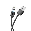 Кабель USB - 8 pin Borofone BX57 Effective, 1.0м, 2.4A, цвет: чёрный