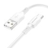 Кабель USB - Type-C Borofone BX80, 1.0м, 3.0A, цвет: белый