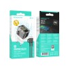 Блок питания сетевой 1 USB, Type-C Borofone BA80A, scenery, 5V, 3.0A, 20Вт, PD, QC, FCP, AFC, кабель Type-C-Type-C, цвет: чёрный, прозрачный