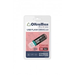 Флеш-накопитель 128Gb OltraMax 230, USB 2.0, пластик, чёрный