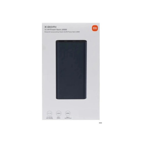 Аккумулятор внешний XIAOMI PB100DZM, 3, 10000mAh, цвет: синий, чёрный, (арт.6934177744211)