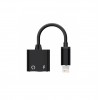 Переходник 8 pin(m) - 8 pin(f), Jack 3.5mm(f), 0.6м, чёрный
