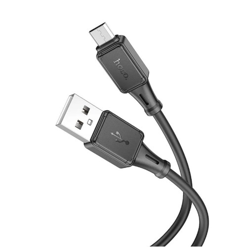 Кабель USB - микро USB HOCO X101 Assistant, 1.0м, 2.4A, цвет: чёрный