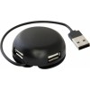 USB-концентратор Defender Quadro Light, 4 гнезда, чёрный