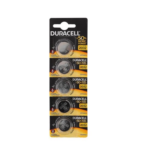 Батарейка Duracell CR2032-5BL, 3В, (5/20/200), (арт.Б0035495)