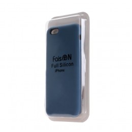 Чехол силиконовый FaisON для APPLE iPhone XI Pro, №08, Silicone Case, цвет: синий, тёмный