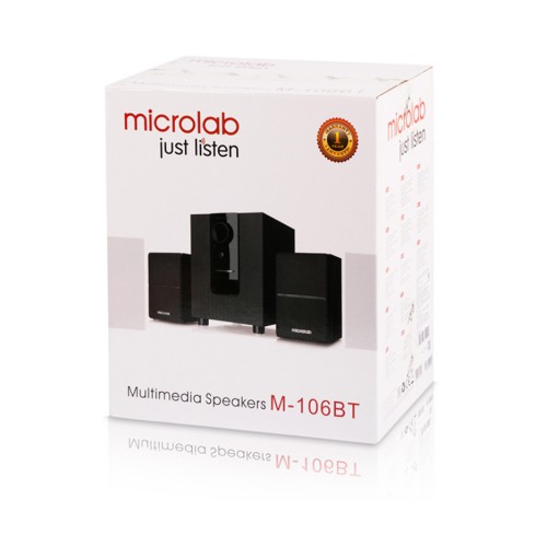 Колонка компьютерная Microlab, M-106BT, 2.1, цвет: чёрный