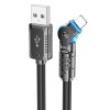 Кабель USB - 8 pin HOCO U118 Triumph, 1.2м, 2.4A, цвет: чёрный