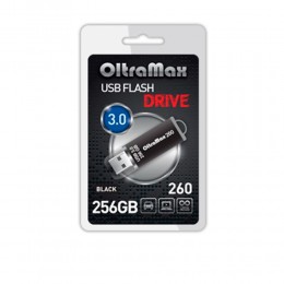 Флеш-накопитель 256Gb OltraMax 260, USB 3.0, пластик, чёрный