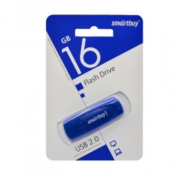 Флеш-накопитель 16Gb SmartBuy Scout, USB 2.0, пластик, синий